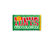 TONY'S CHOCOLONELY FAIRTRADE MILK CHOCOLATE WITH AT LEAST 32% CACAO SOLIDS AND HAZELNUTS MADE IN BELGIUM 240G